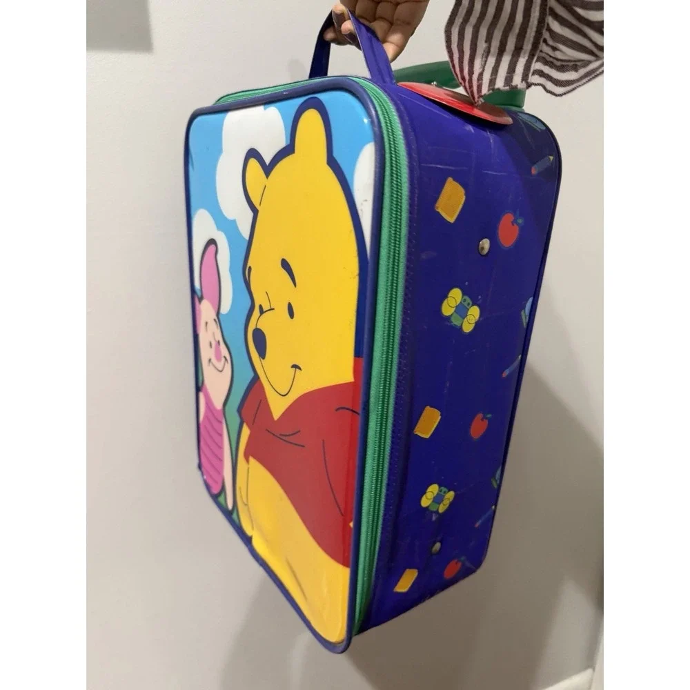 Vintage Disney Store Winnie the Pooh & Piglet Rolling Suitcase Luggage Carry On